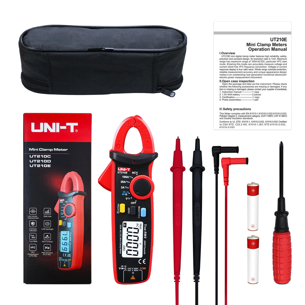 Mini Digital Clamp Meter & Phillips Screwdriver E985