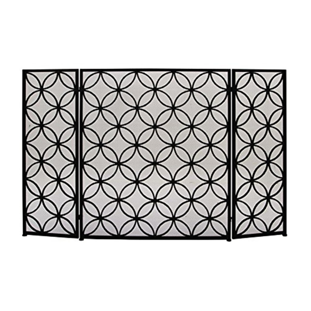 Black Metal Fireplace Screen K170
