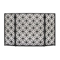 Black Metal Fireplace Screen K170