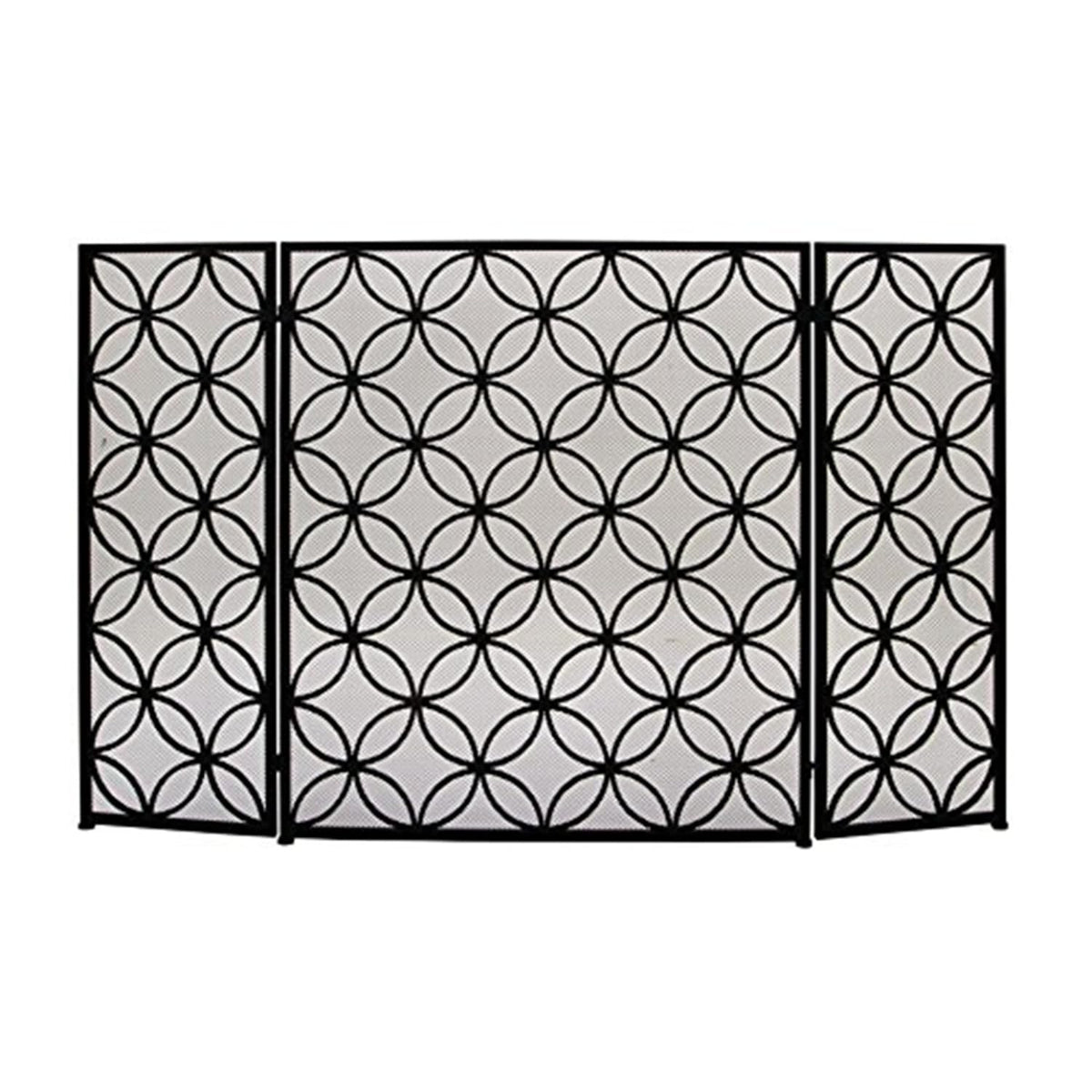 Black Metal Fireplace Screen K170