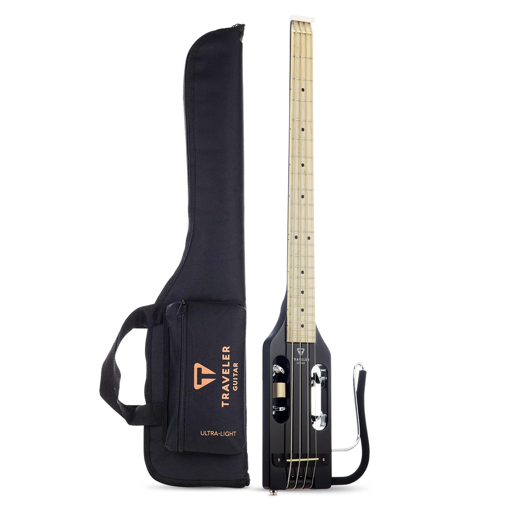 Gloss Black Headless Travel Bass Guitar M88916