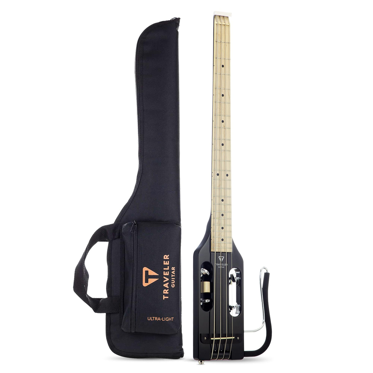 Gloss Black Headless Travel Bass Guitar M88916
