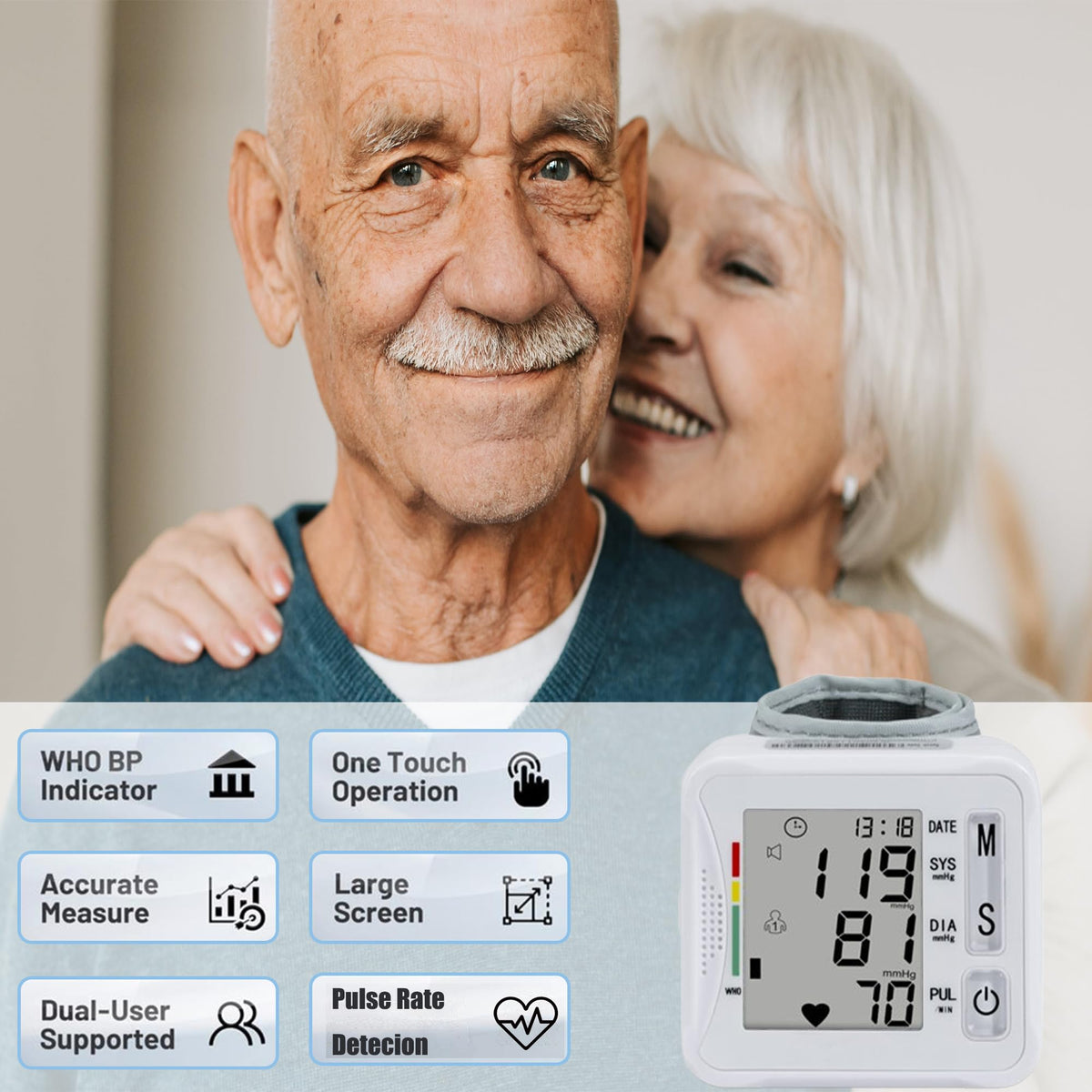 Wrist Blood Pressure Monitor with Carrying Case G52043