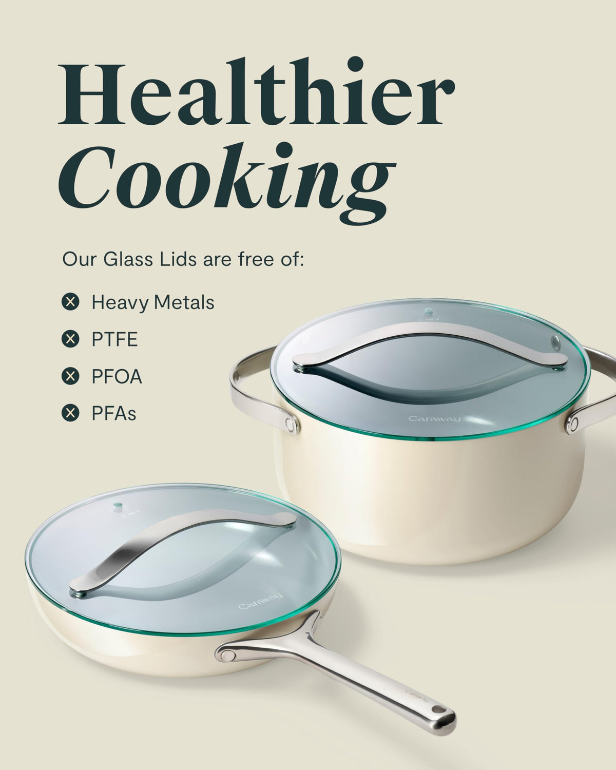10.5" Tempered Glass Lid for Pots and Pans F218