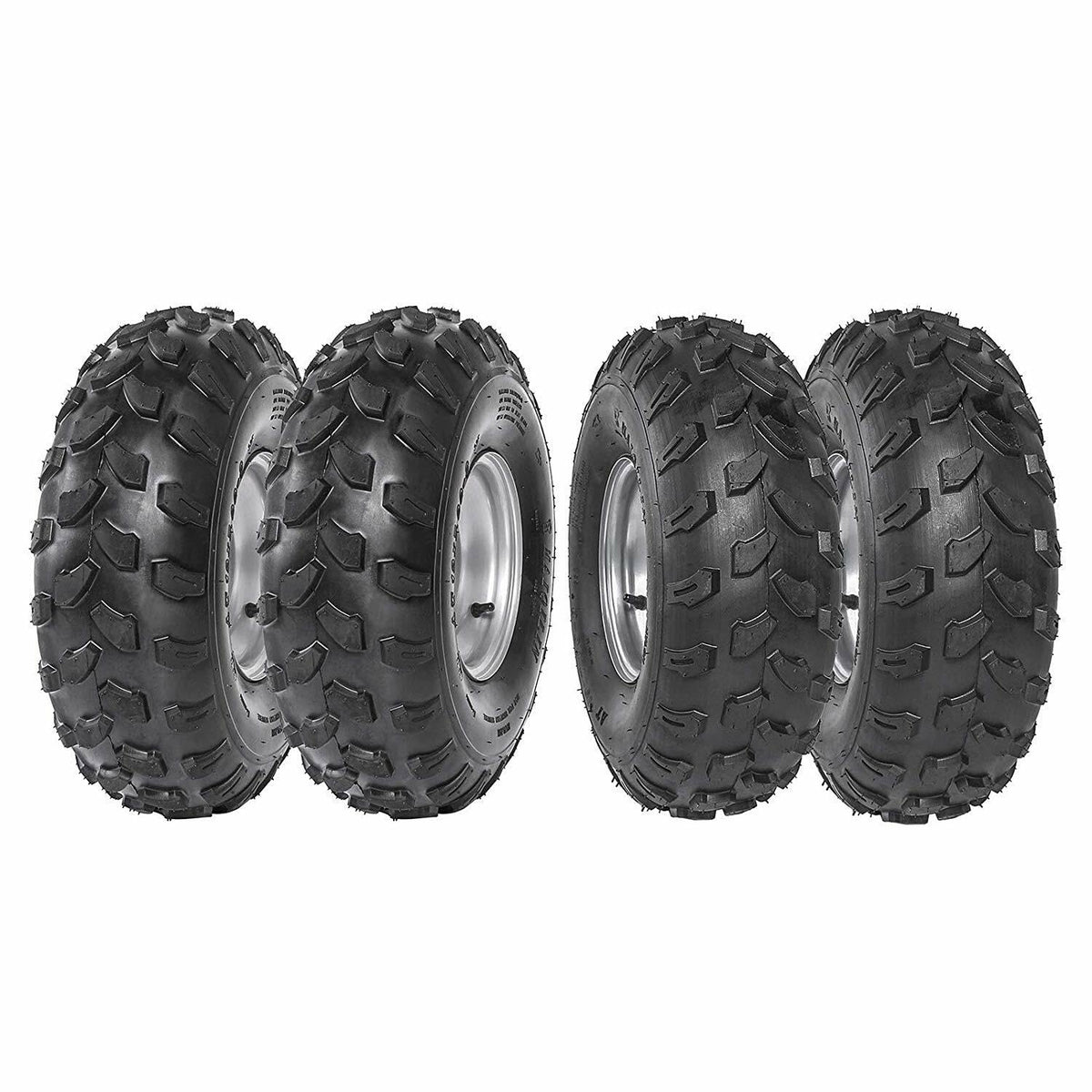 19x7-8 8 Inch All Terrain Tubeless Tire Wheel Assembly 4 Pack N739281