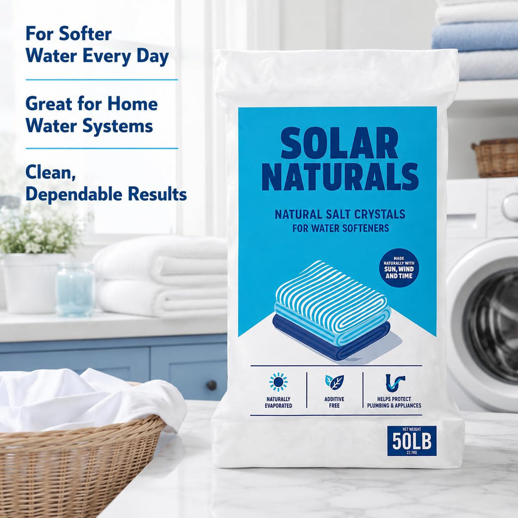 Natural Salt Crystals for Water Softeners, 50lb K37134
