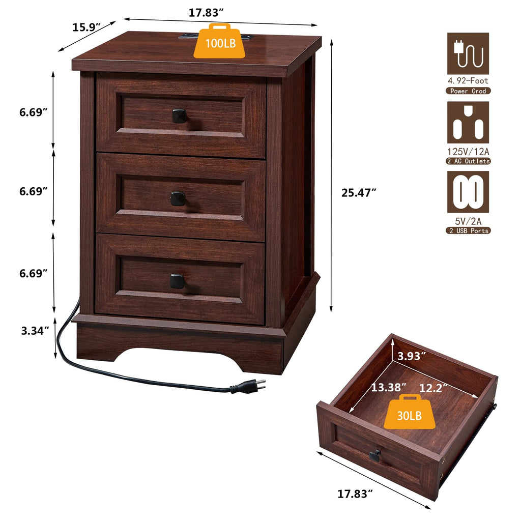 Dark Cherry Dresser L282