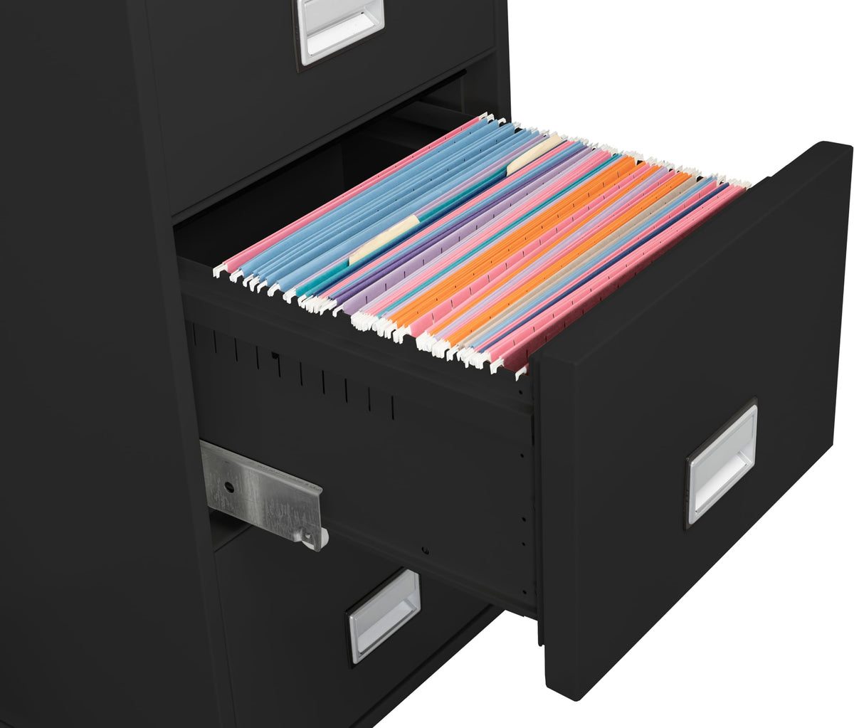 Black 4-Drawer Legal Fireproof File Cabinet K2124
