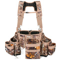 Camo 7 Piece Tool Belts with Suspenders and Pouches O297182