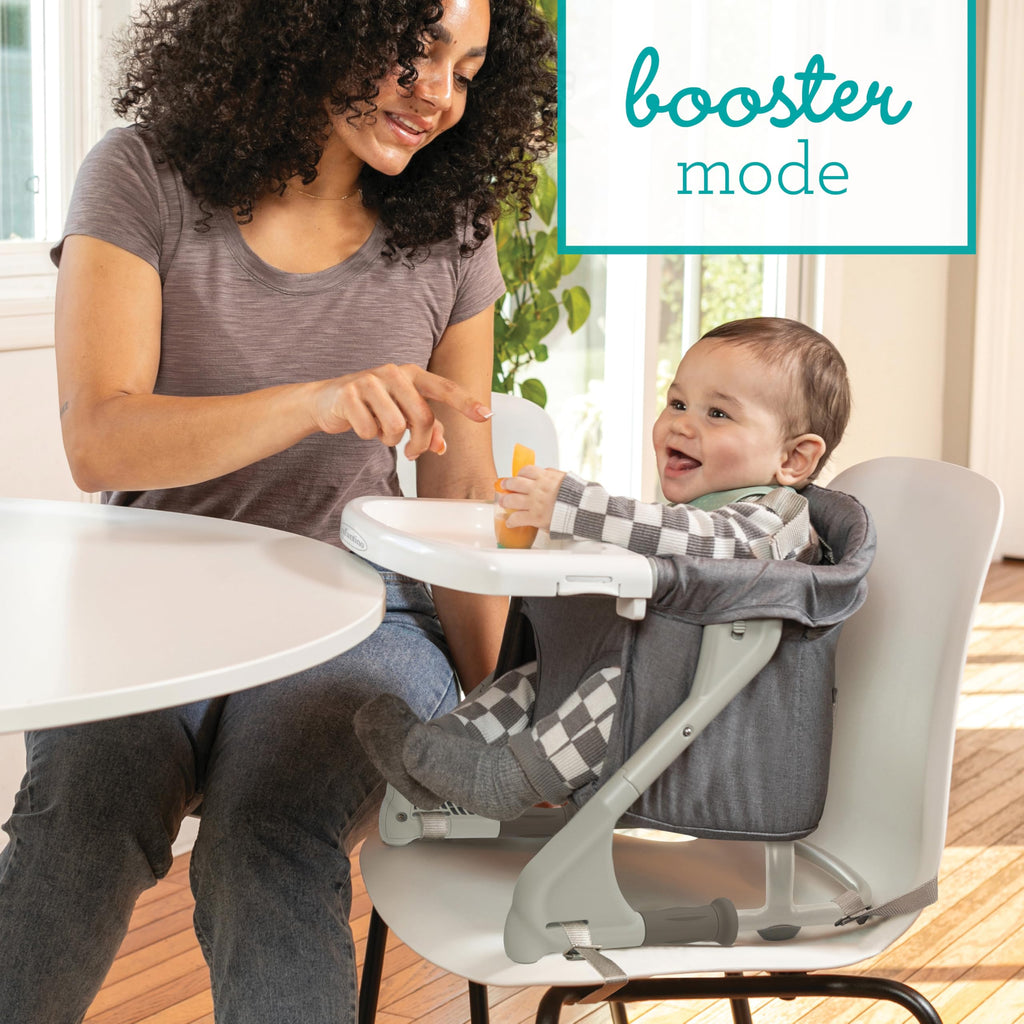 Gray Travel Booster High Chair & Seat J202