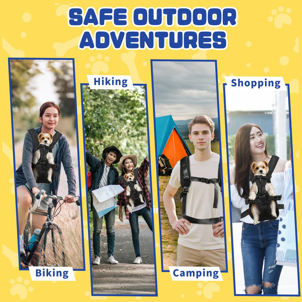 Legs Out Front Pet Carrier Backpack for Small Medium Dogs Cats up to 25lbs H592