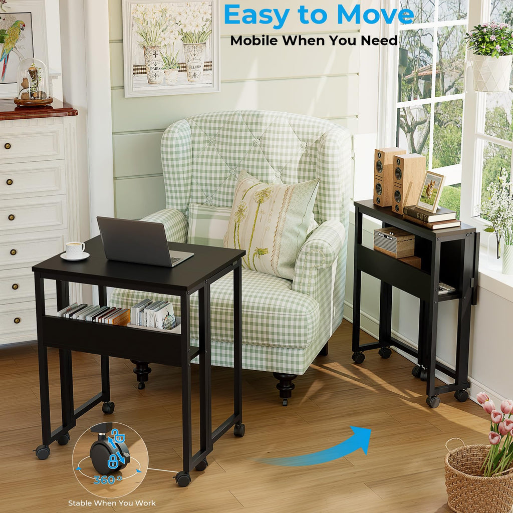 Folding Desk with Wheels L721