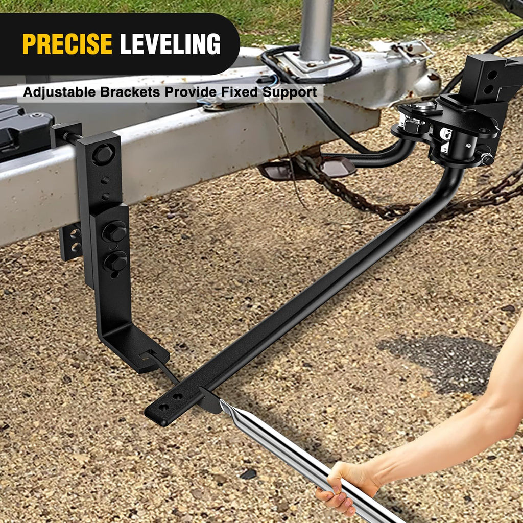 800 lbs Round Bar Weight Distributing Hitch Kit with Sway Control X832