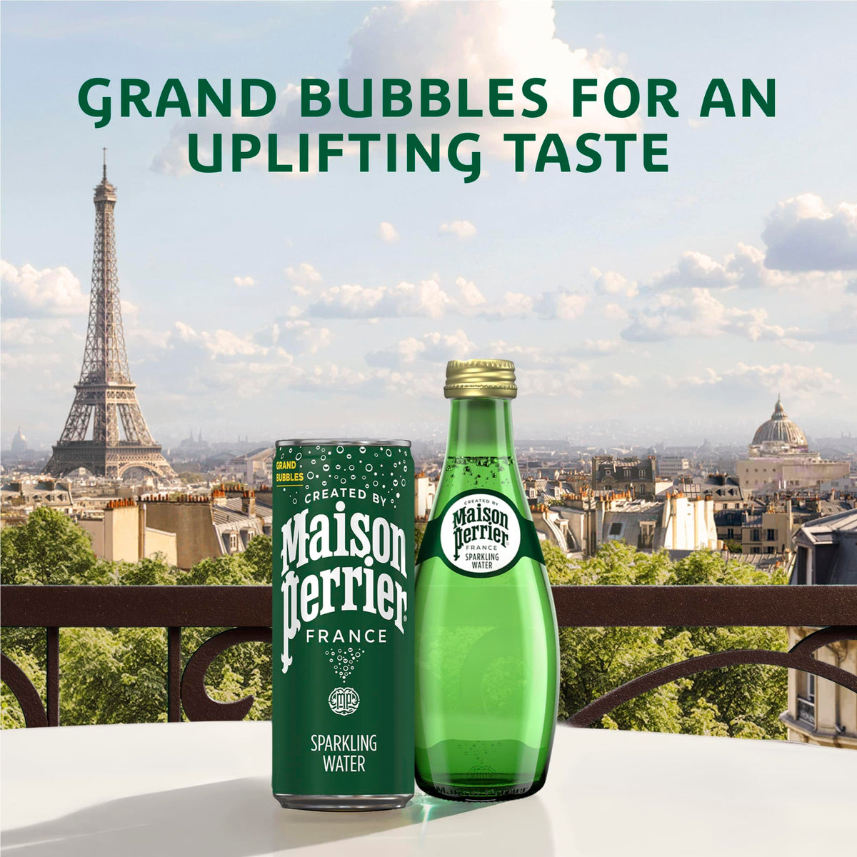 Unflavored Sparkling Water 4 Pack Glass Bottle 11.15 fl oz U2214