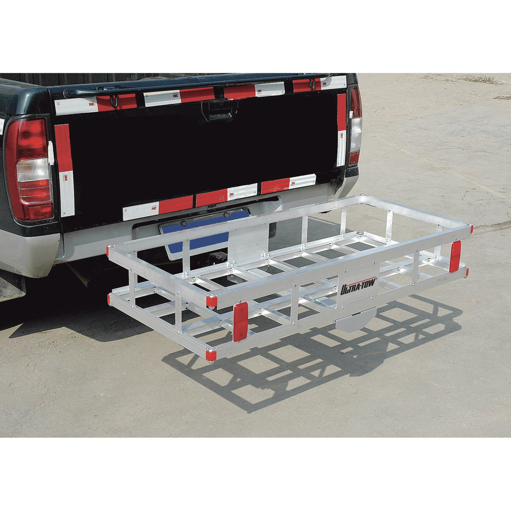 Aluminum Hitch Cargo Carrier 500-Lb Capacity Silver W3728