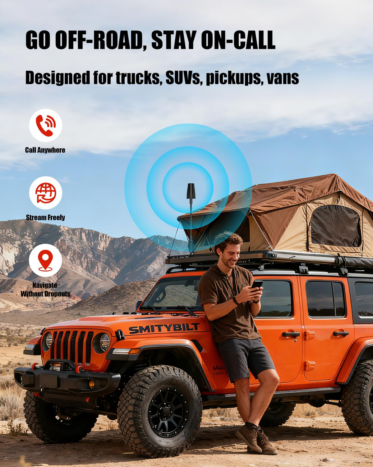 Cell Phone Signal Booster for Truck RV Vehicle N897