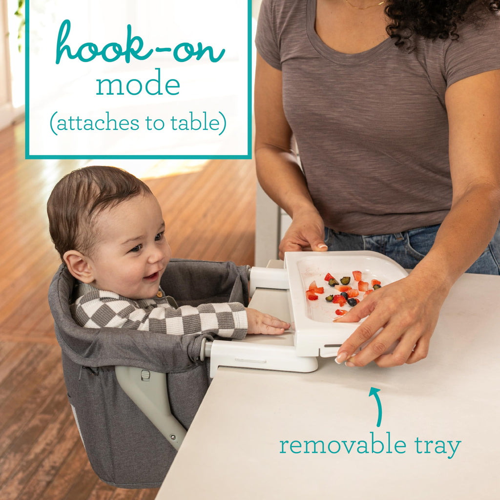 Gray Travel Booster High Chair & Seat J202