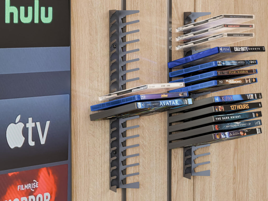 Metal Wall Mounted Video Game Storage Shelves 4-Pack J31841