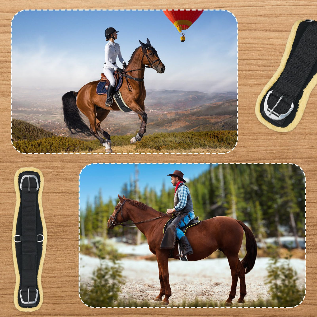 Fleece Horse Cinch with Removable Liners 30 Inch C392