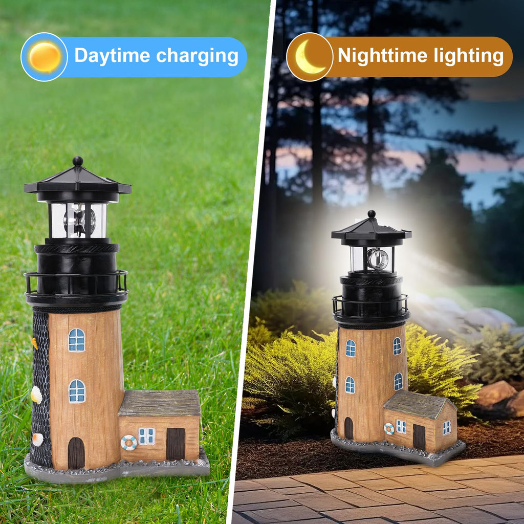 Solar Lighthouse with Rotating Beacon K37752