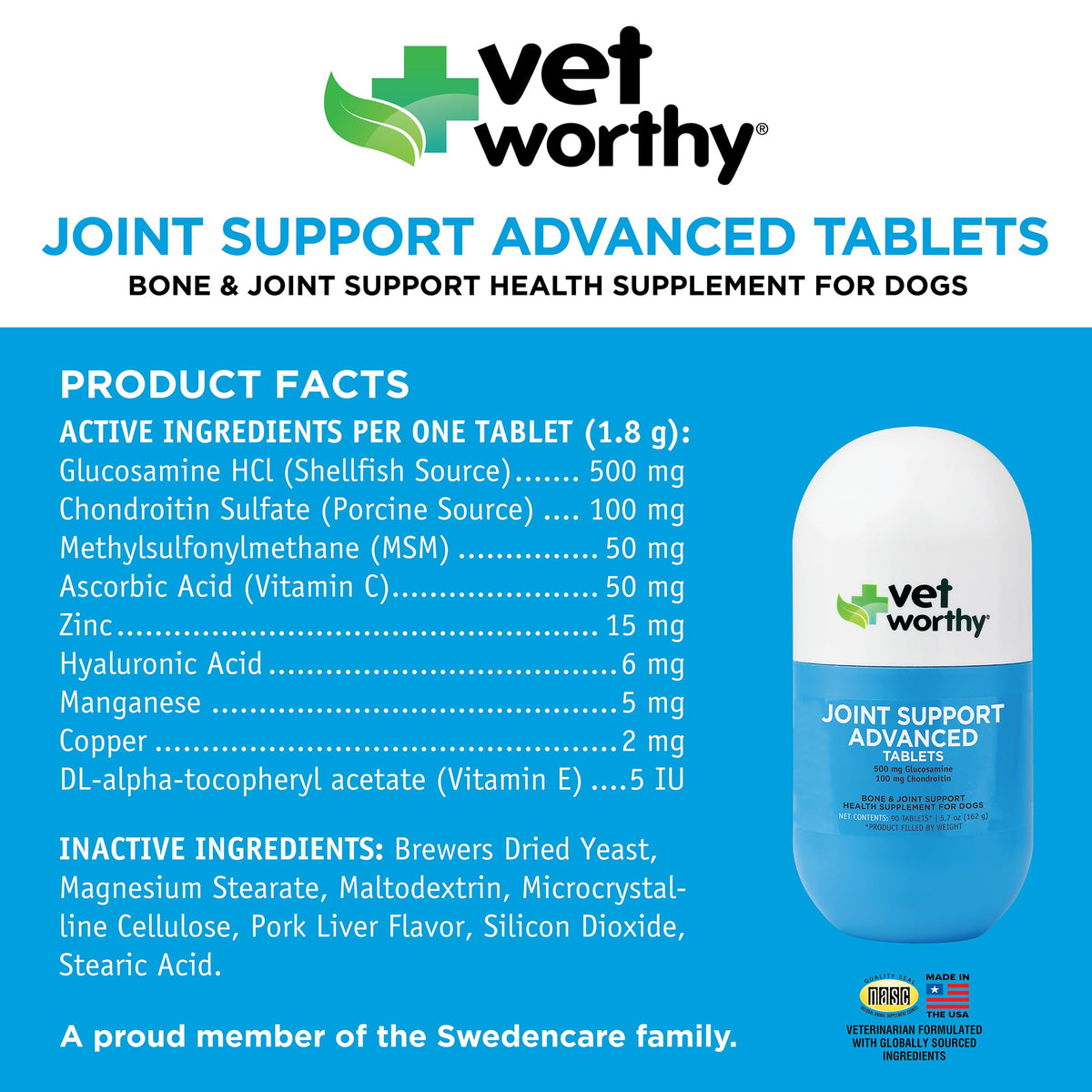 90ct Hip & Joint Tablets for Dogs T555191