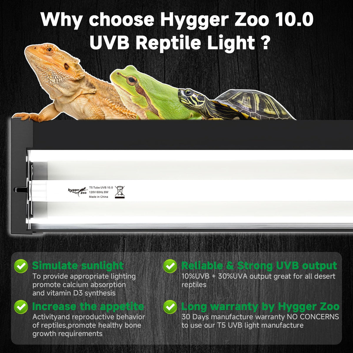 8W UVB Reptile Light Fixture Kit N703