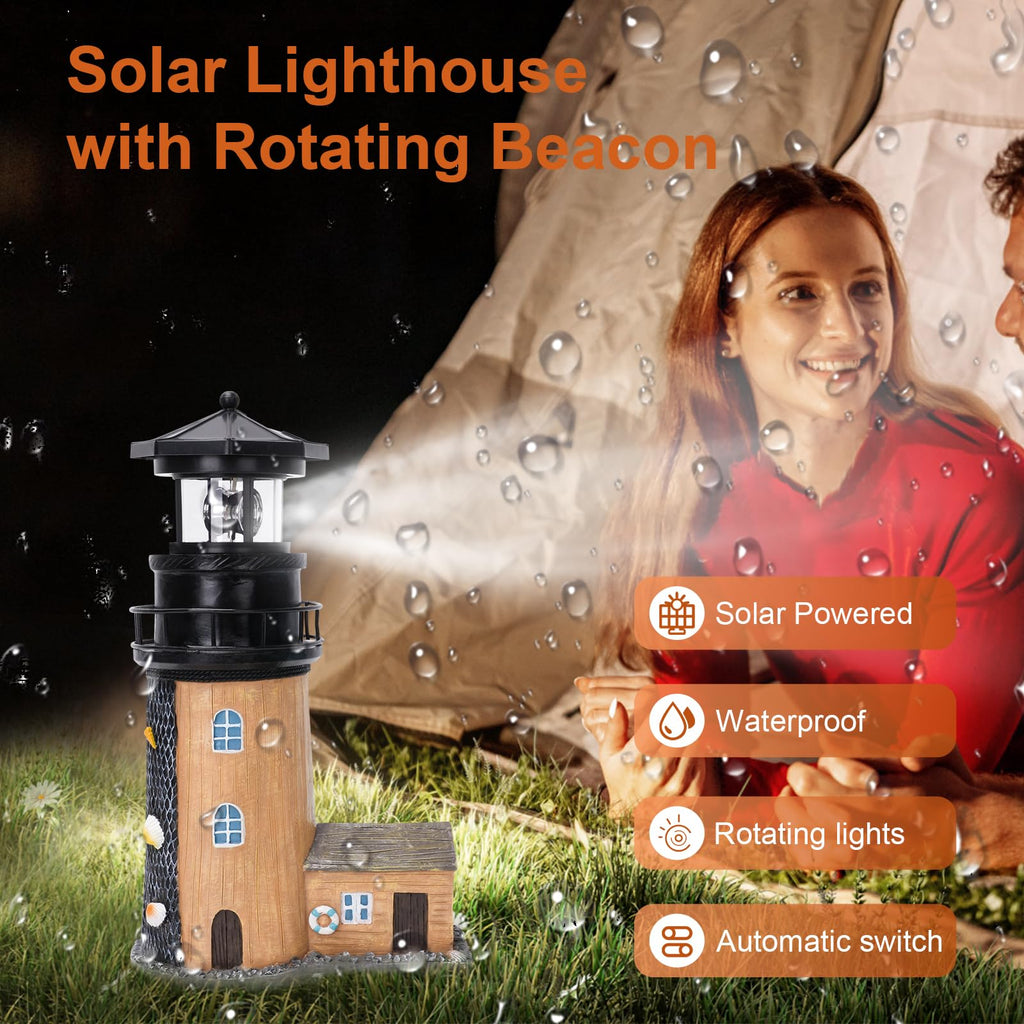 Solar Lighthouse with Rotating Beacon K37752