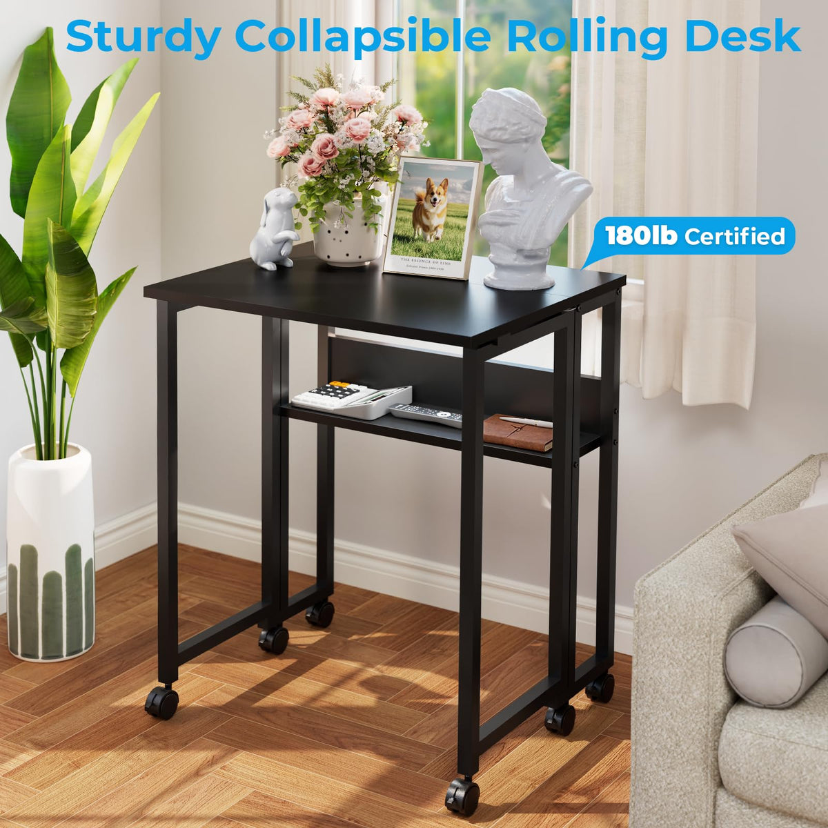 Folding Desk with Wheels L721