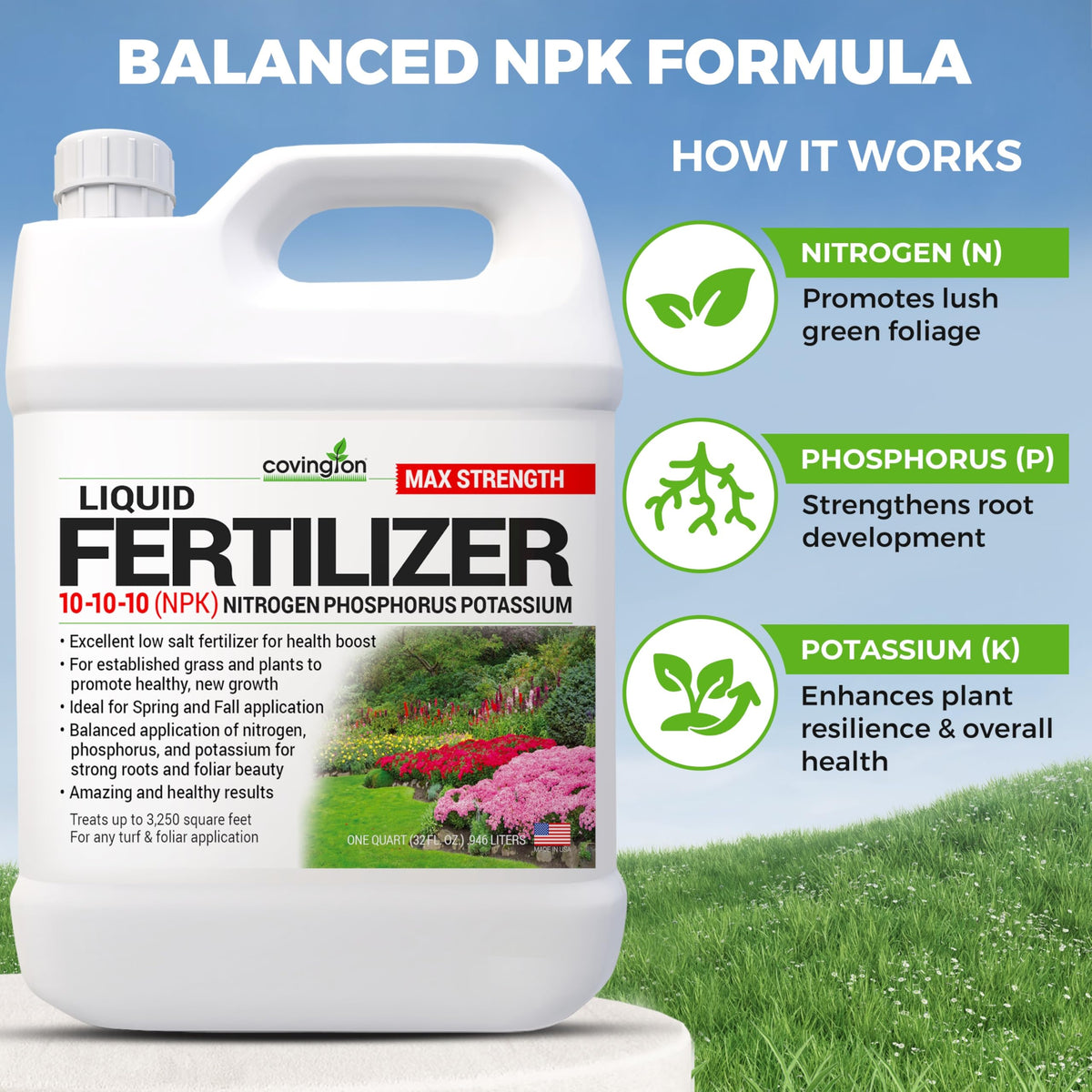 10-10-10 NPK Liquid Fertilizer 32oz P310562