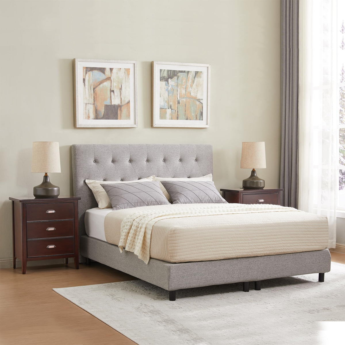Chocolate Cherry Nightstand Side Table O13271