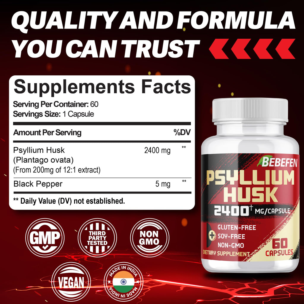 2400mg Psyllium Husk Capsules Y7444