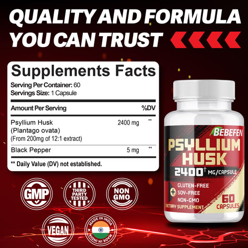 2400mg Psyllium Husk Capsules Y7444