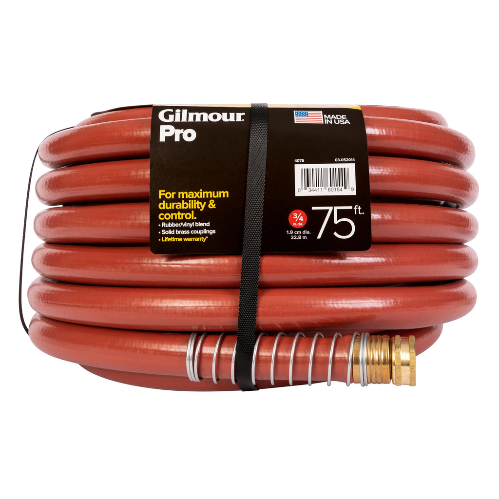 3/4" x 75' Heavy Duty Kink Resistant Garden Hose F9874