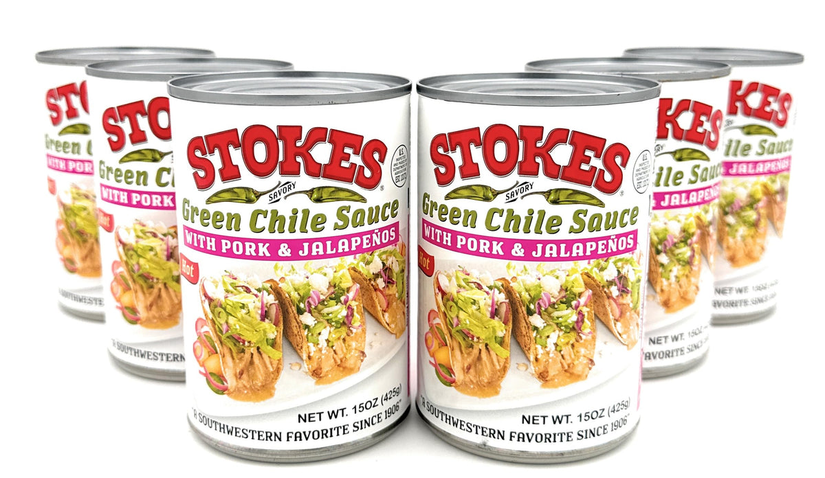 Green Chile Sauce with Pork and Jalapenos Pack of 6 P733