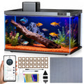 10 Gallon Smart Fish Aquarium Kit with Pump Filtration LED Lighting R317403