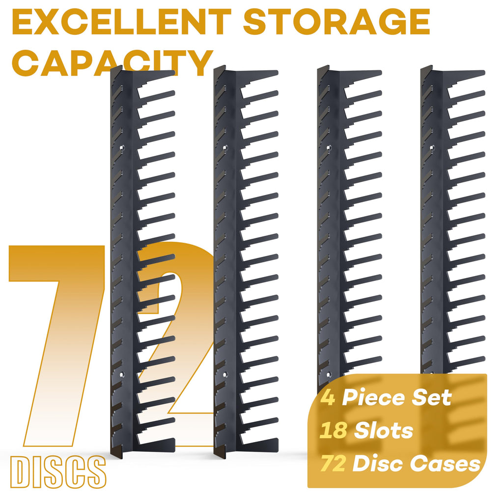 Metal Wall Mounted Video Game Storage Shelves 4-Pack J31841