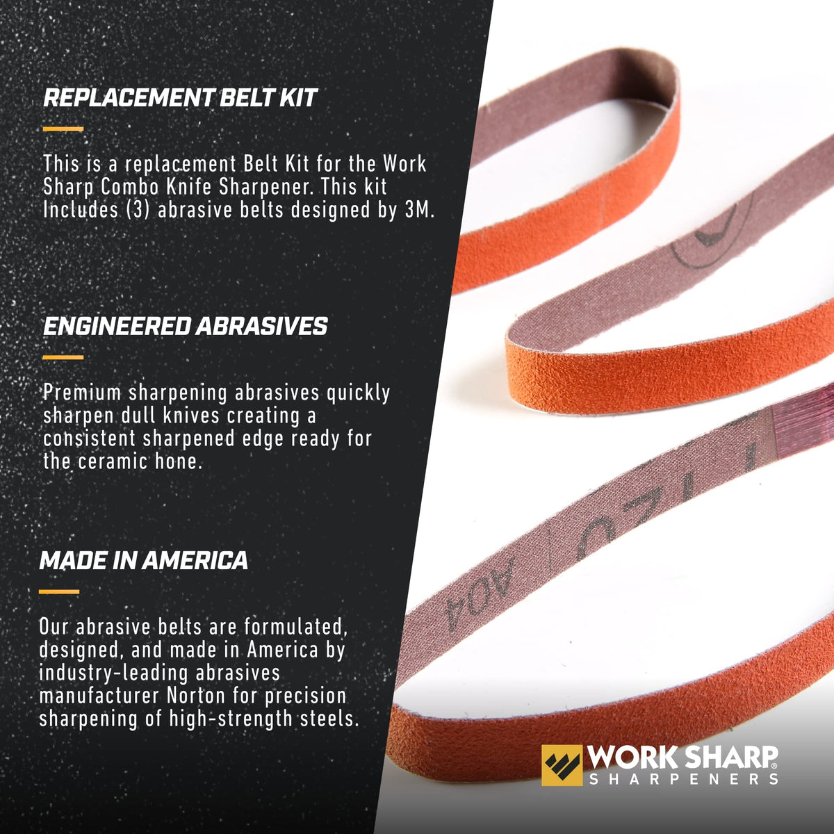 Knife Sharpener Replacement Belt Kit H366