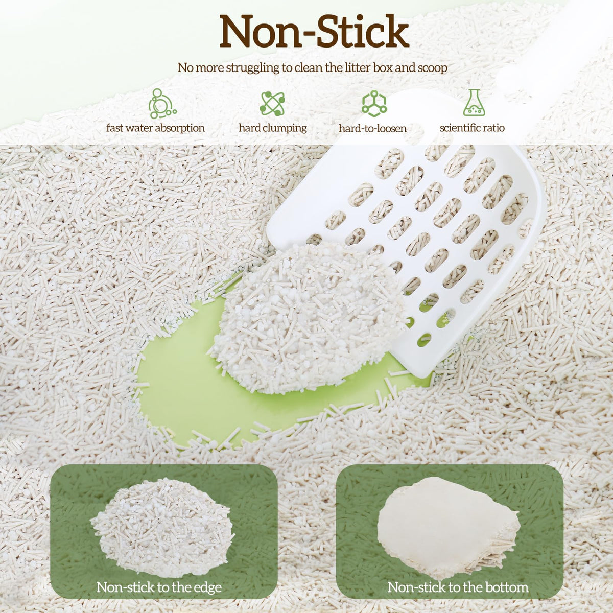 Non-Stick Bottom Tofu Cassava Cat Litter 2Pack 18Lb S841732