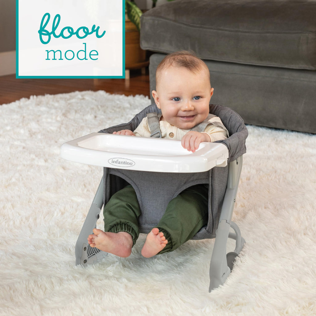 Gray Travel Booster High Chair & Seat J202