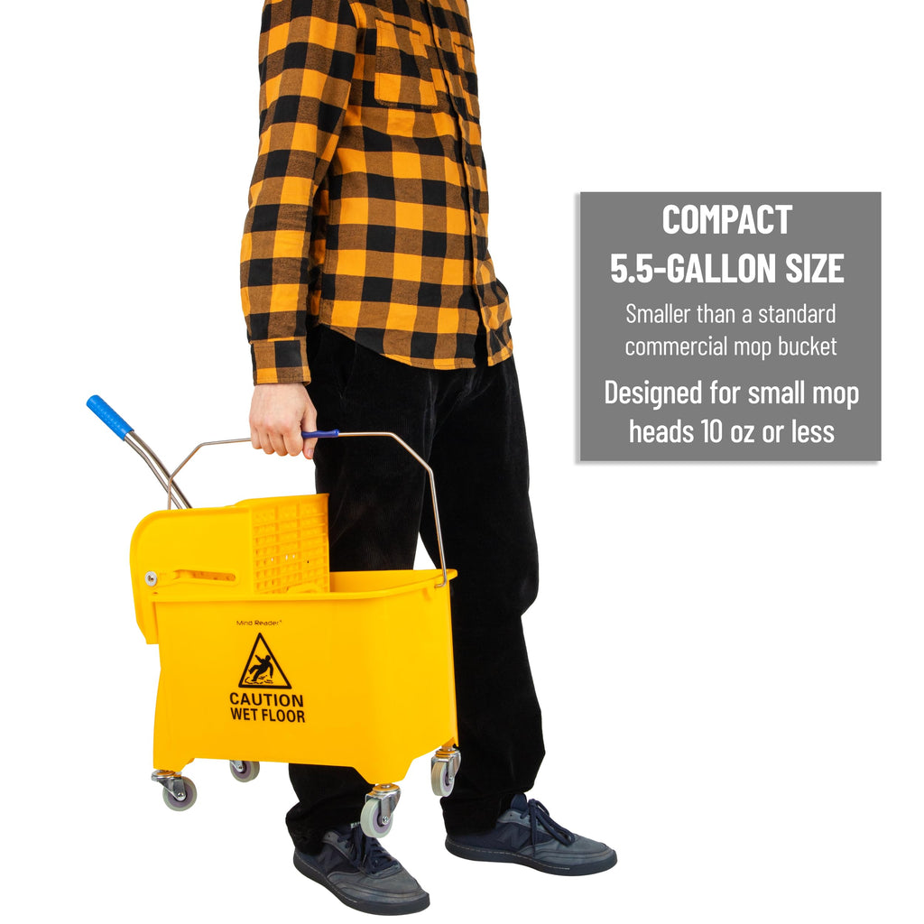 5.5-Gallon Mop Bucket with Wringer V19160