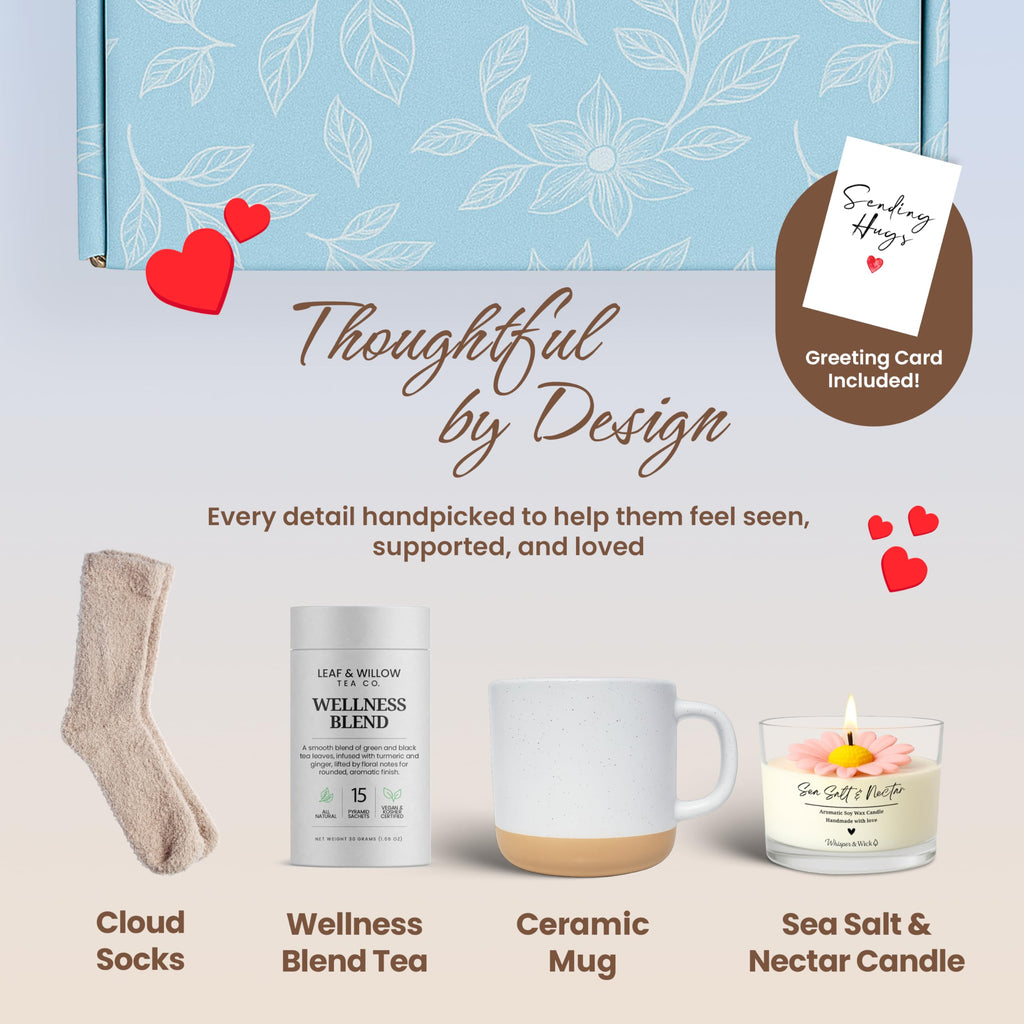 Ceramic Mug Socks Candle Tea Gift Set U98138