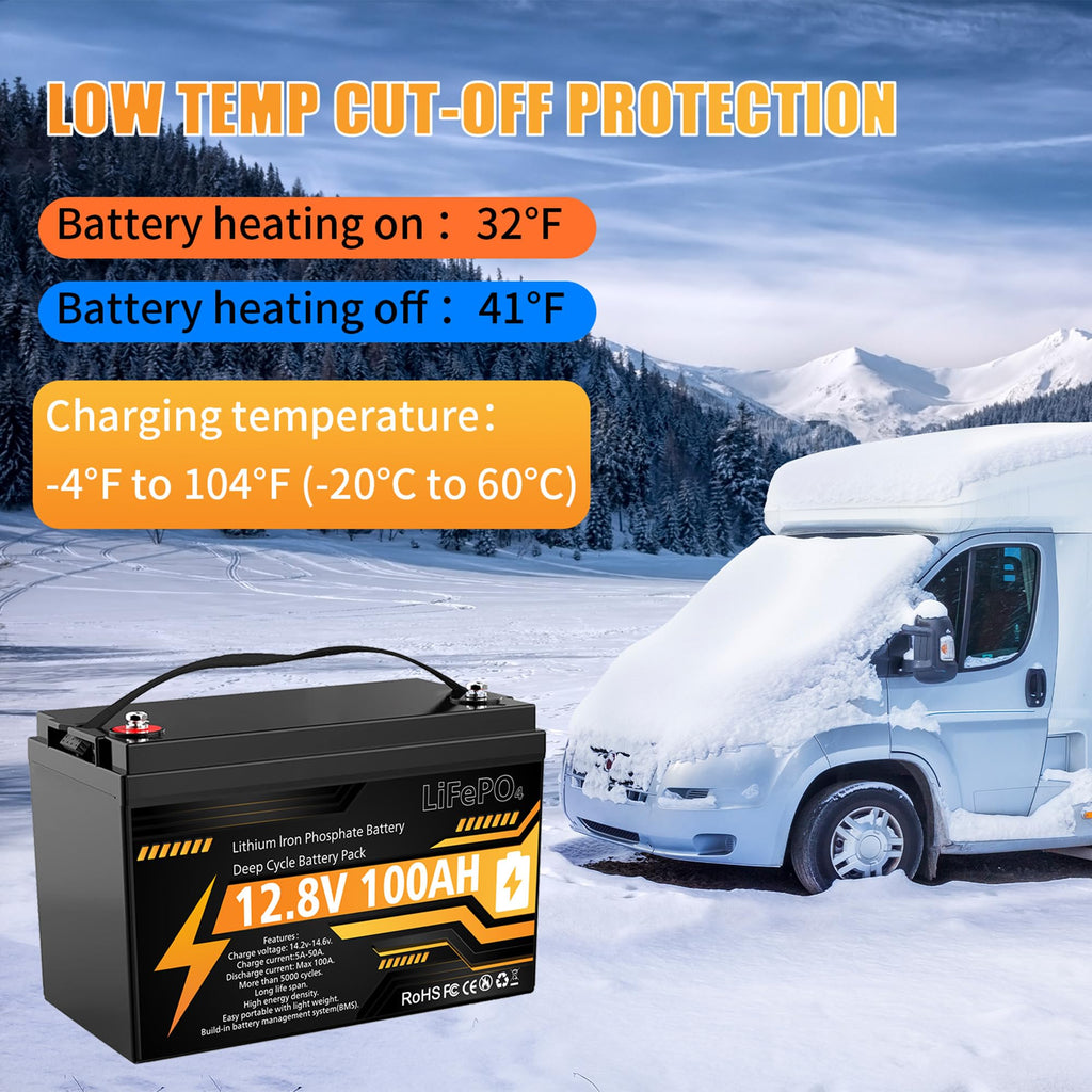 12V 100Ah LiFePO4 Deep Cycle Battery A6461