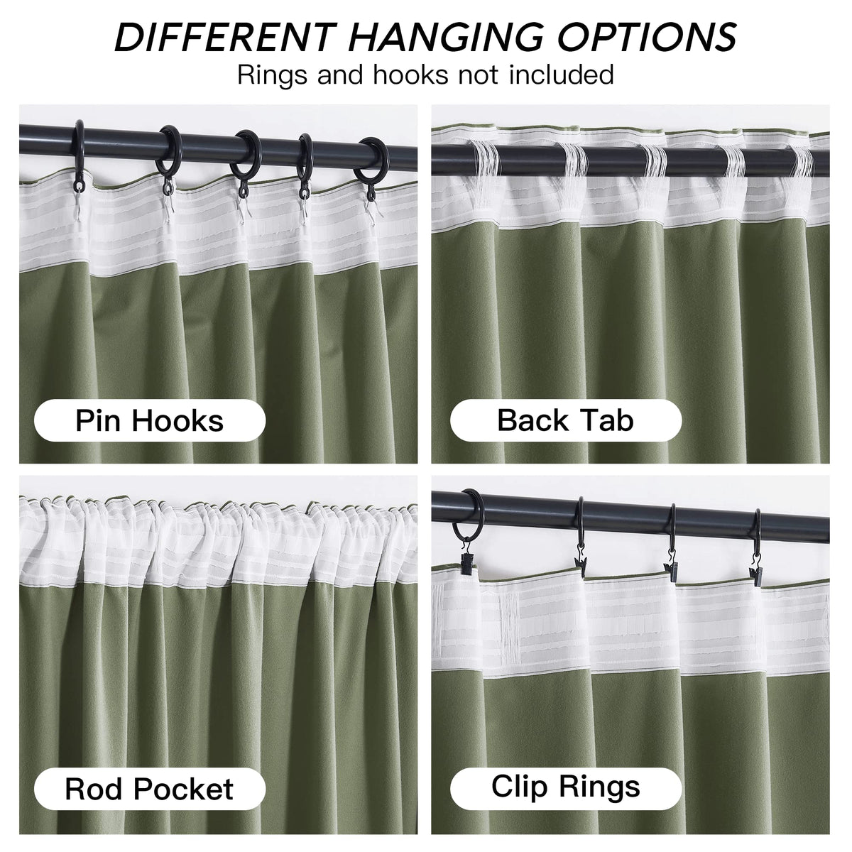 Sage Green Velvet Curtains 96 inches B1142