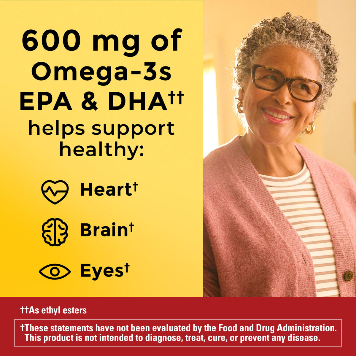 Omega 3 Fish Oil and Algae Oil Supplements 1200mg 60 Softgels D6969