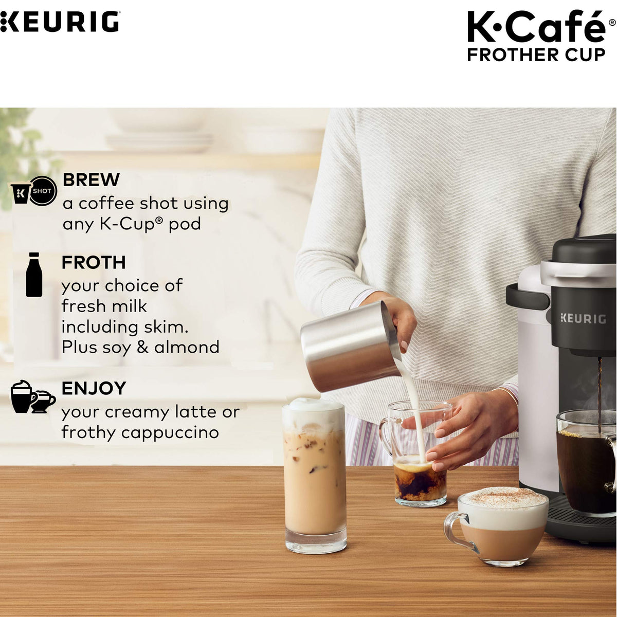Charcoal Milk Frother R8058
