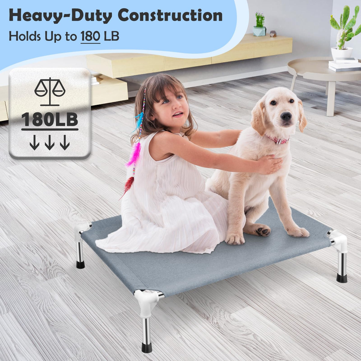 Elevated Raised Dog Bed X4467