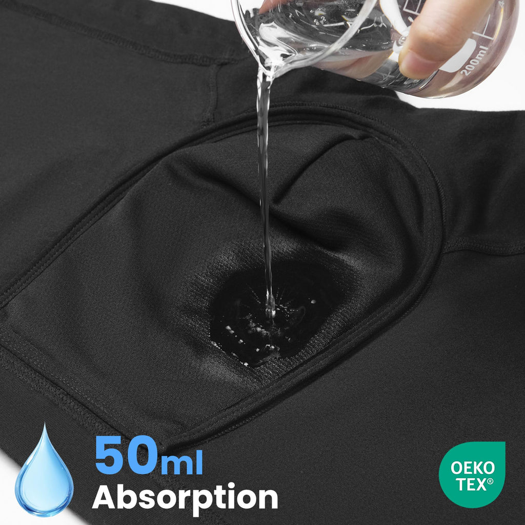 Mens Washable Incontinence Underwear 50ml Absorbent 4XL Y409