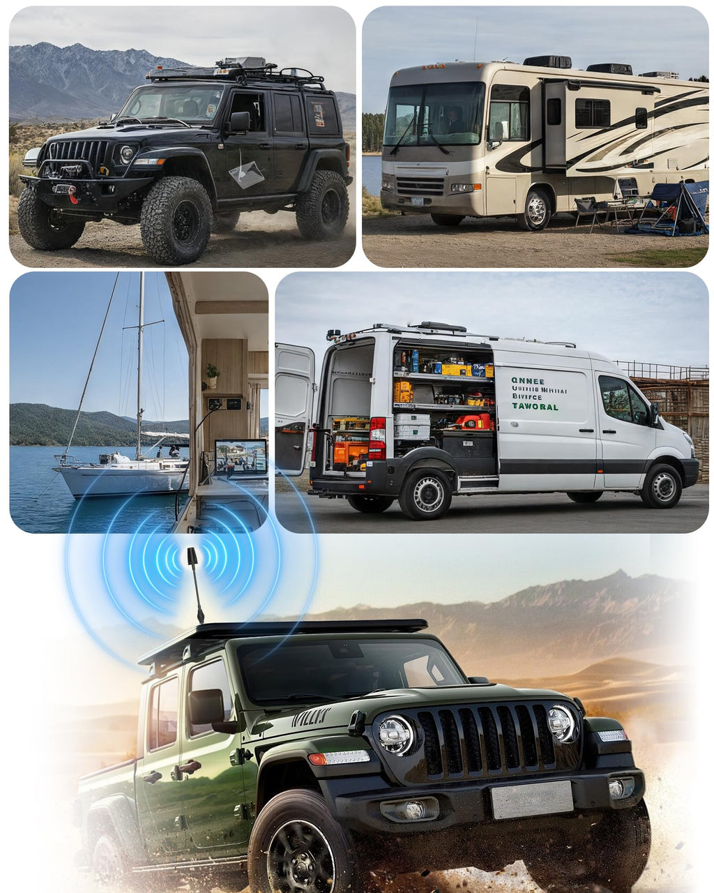 Cell Phone Signal Booster for Truck RV Vehicle N897