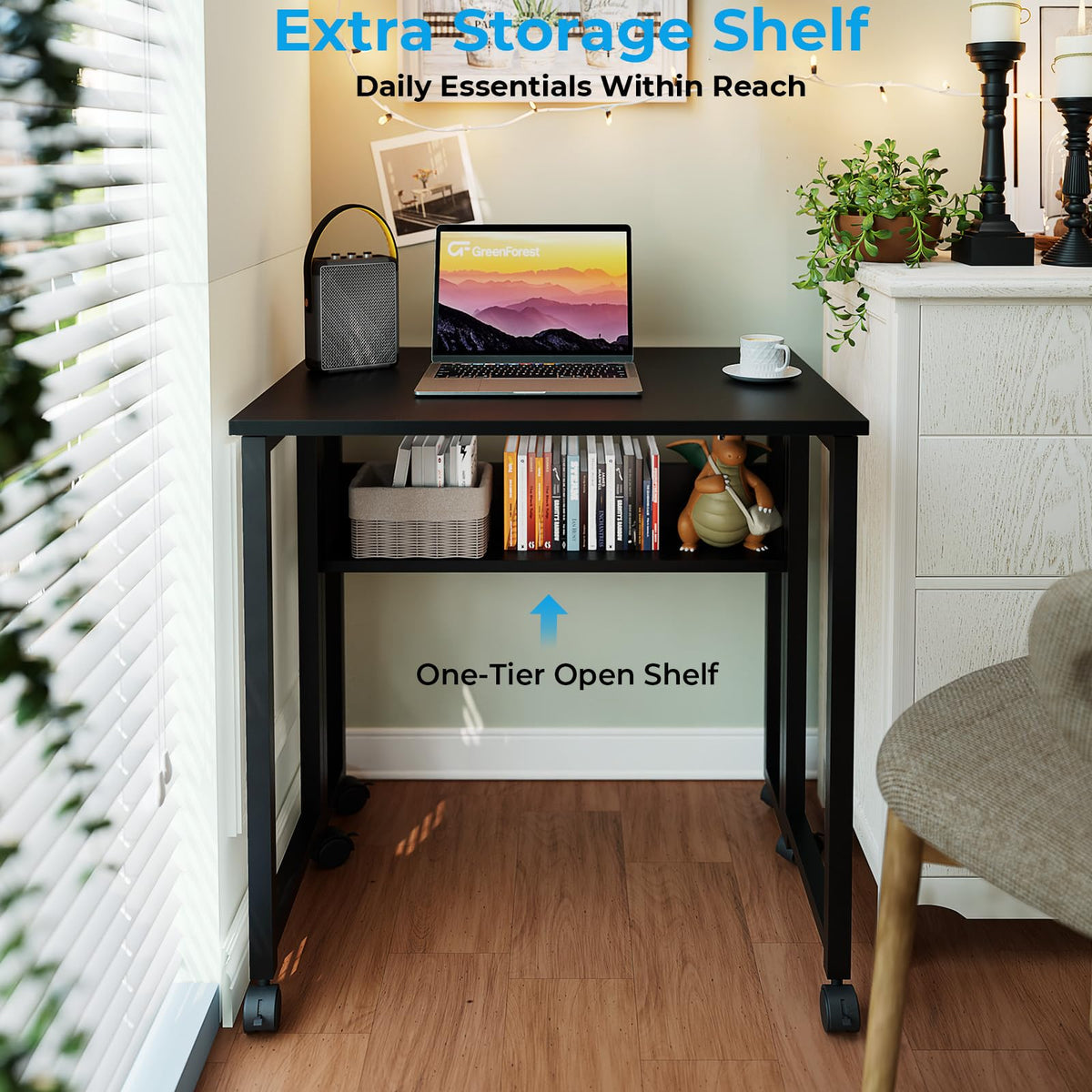 Folding Desk with Wheels L721