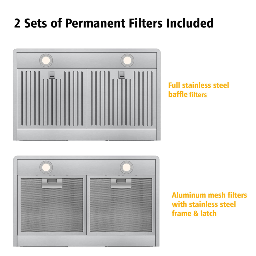 30 Inch Stainless Steel Wall Mount Range Hood Z710